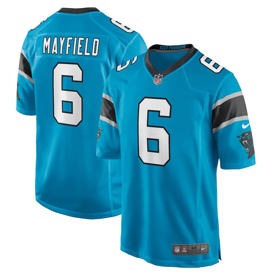Men Carolina Panthers #6 Baker Mayfield Nike Blue Alternate Player Game NFL Jersey->carolina panthers->NFL Jersey